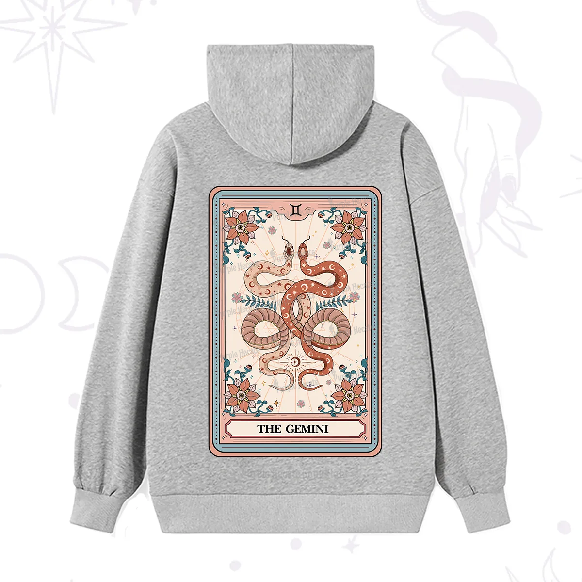 Purplehecate The Gemini Tarot Card Hoodie