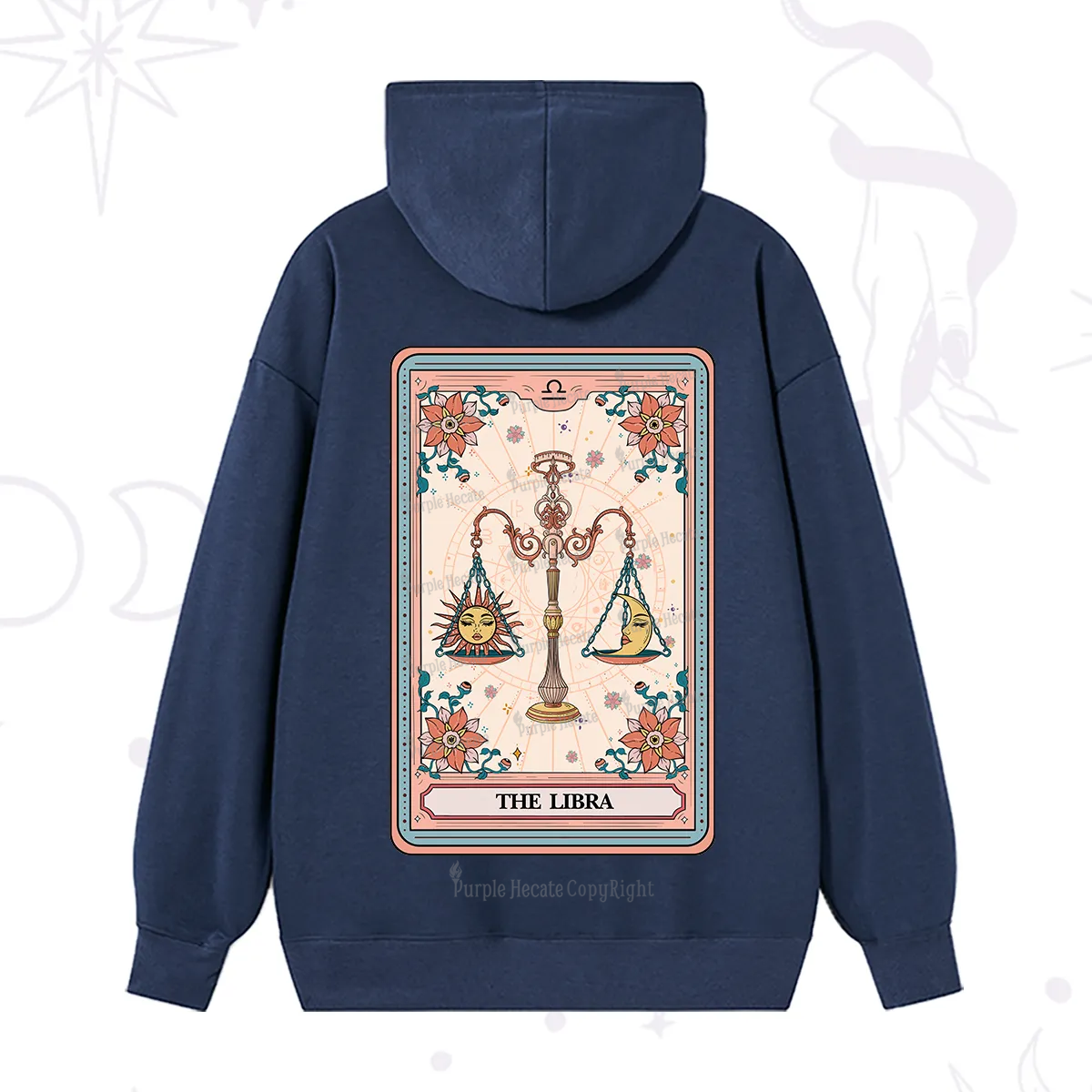 Purplehecate The Libra Tarot Card Hoodie
