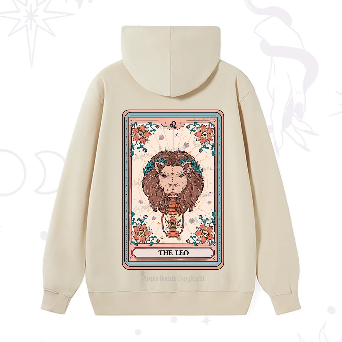 Purplehecate The Leo Tarot Card Hoodie