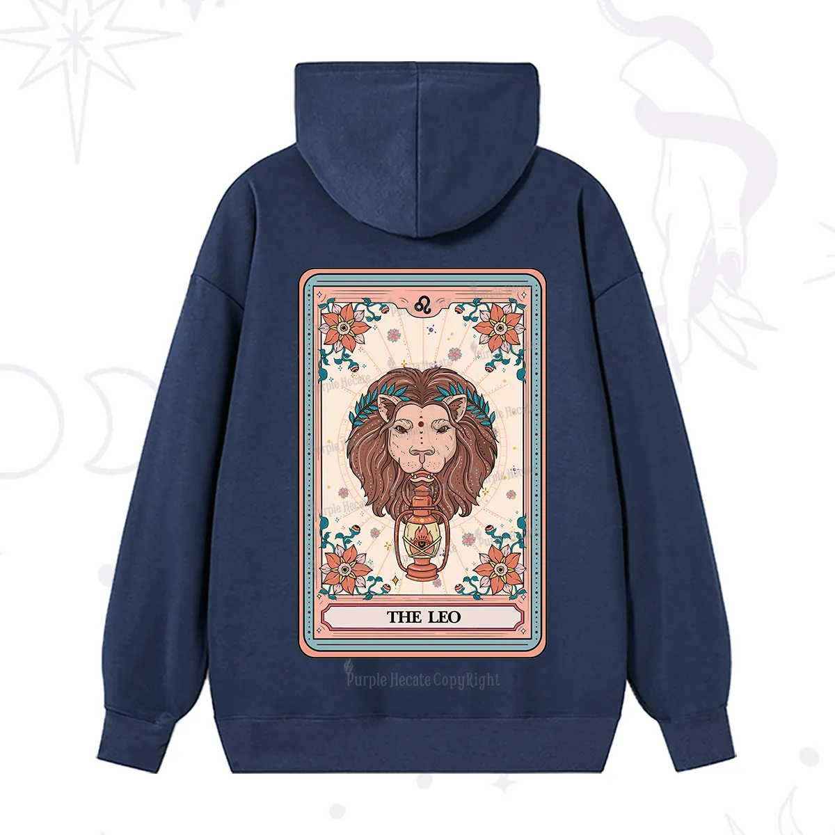 Purplehecate The Leo Tarot Card Hoodie