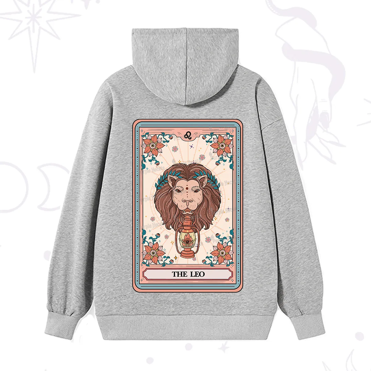 Purplehecate The Leo Tarot Card Hoodie