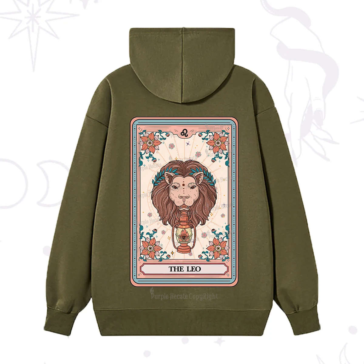 Purplehecate The Leo Tarot Card Hoodie