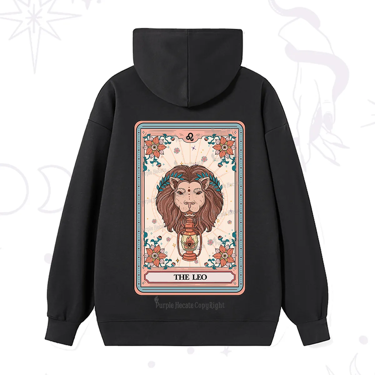 Purplehecate The Leo Tarot Card Hoodie
