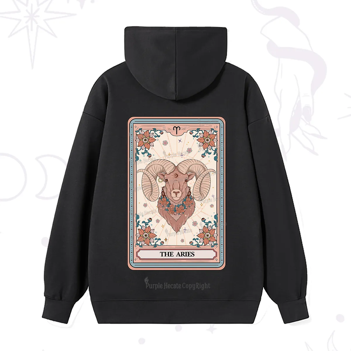 Purplehecate The Aries Tarot Card Hoodie