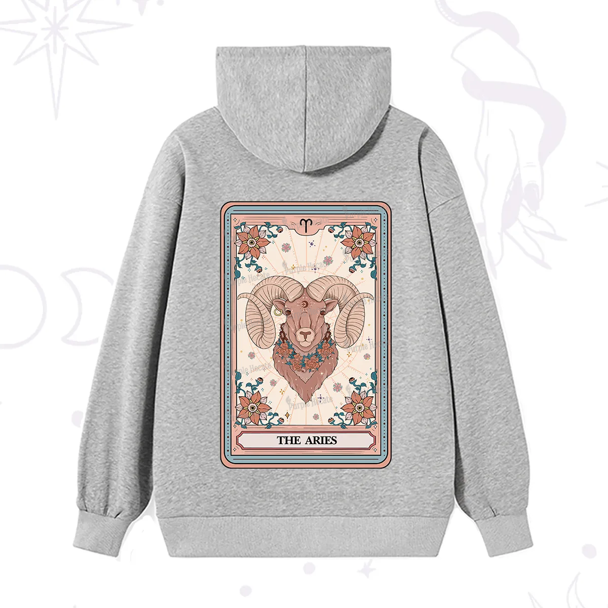 Purplehecate The Aries Tarot Card Hoodie