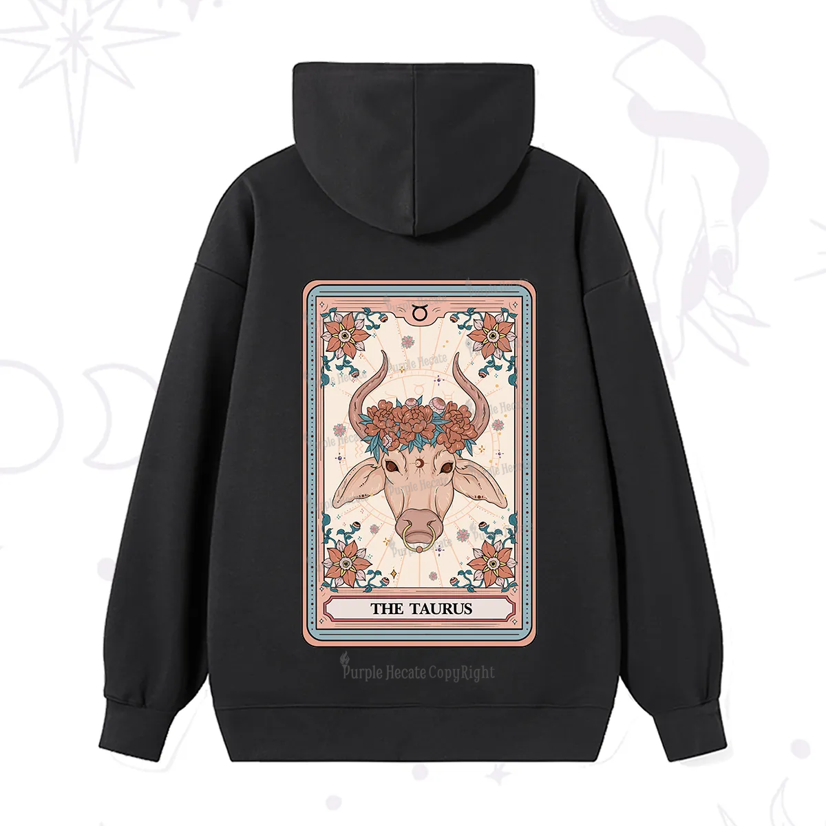 Purplehecate The Taurus Tarot Card Hoodie
