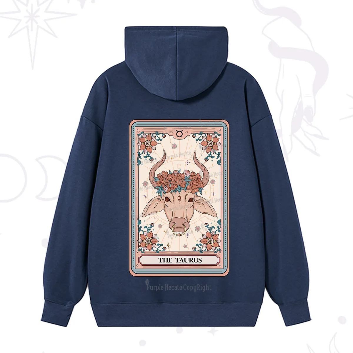 Purplehecate The Taurus Tarot Card Hoodie