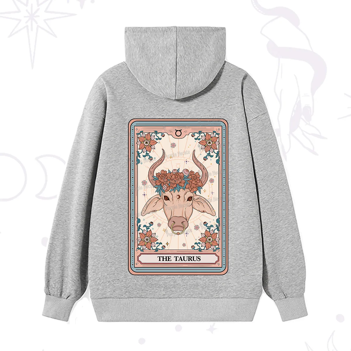 Purplehecate The Taurus Tarot Card Hoodie