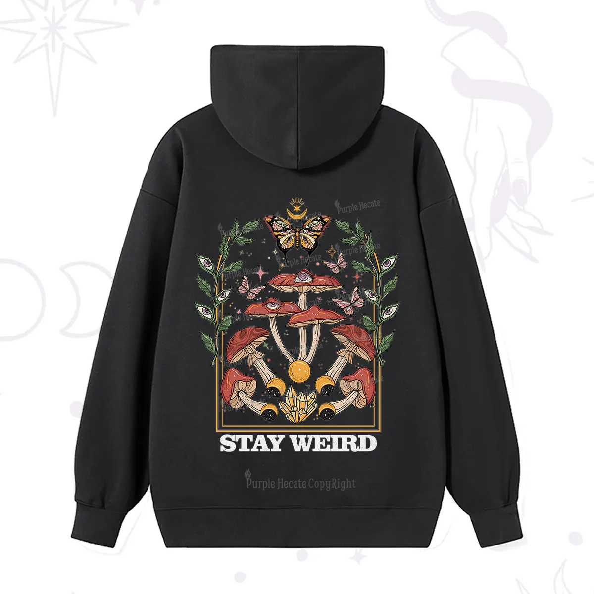 Purplehecate Stay Weird Hoodie