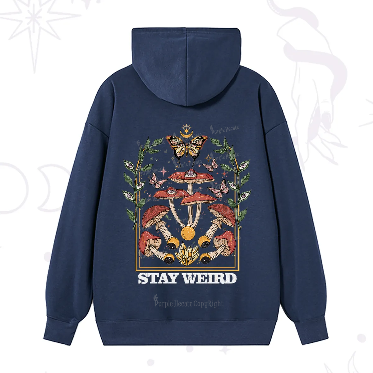 Purplehecate Stay Weird Hoodie