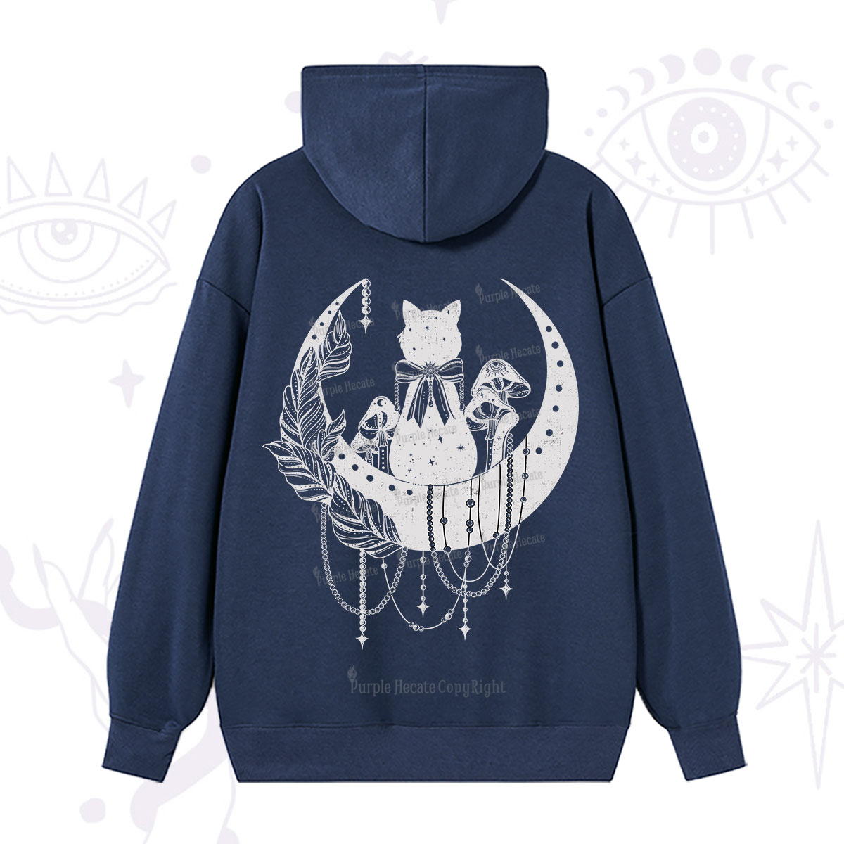 Purplehecate Hecate's Triple Moon Hoodie