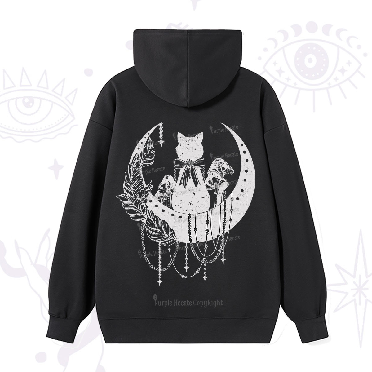 Purplehecate Hecate's Triple Moon Hoodie