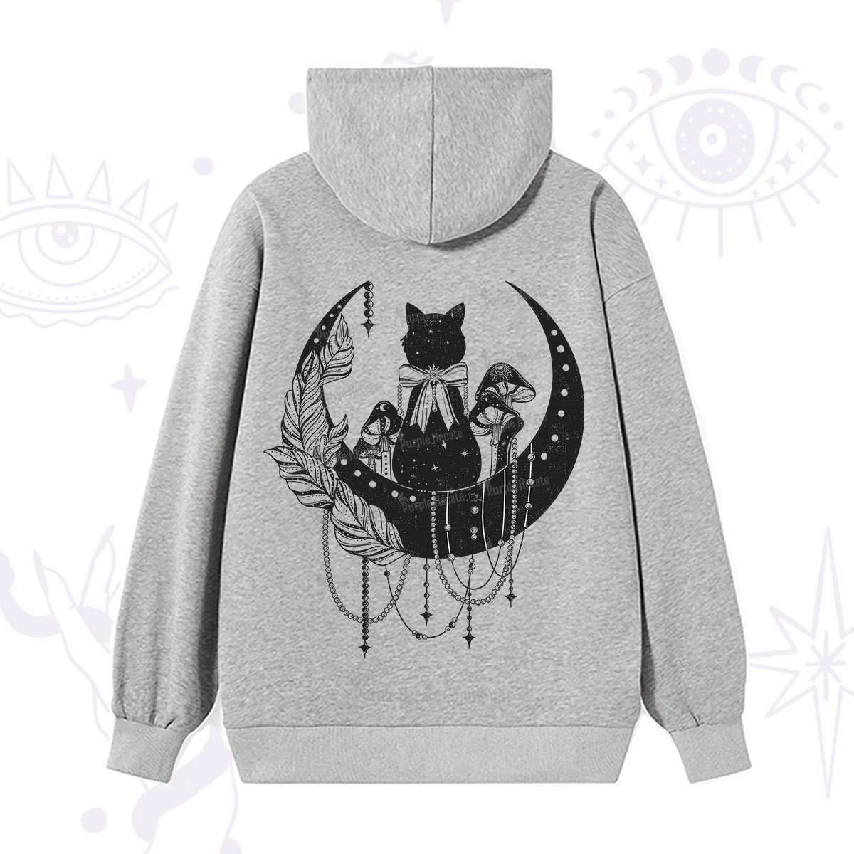 Purplehecate Hecate's Triple Moon Hoodie