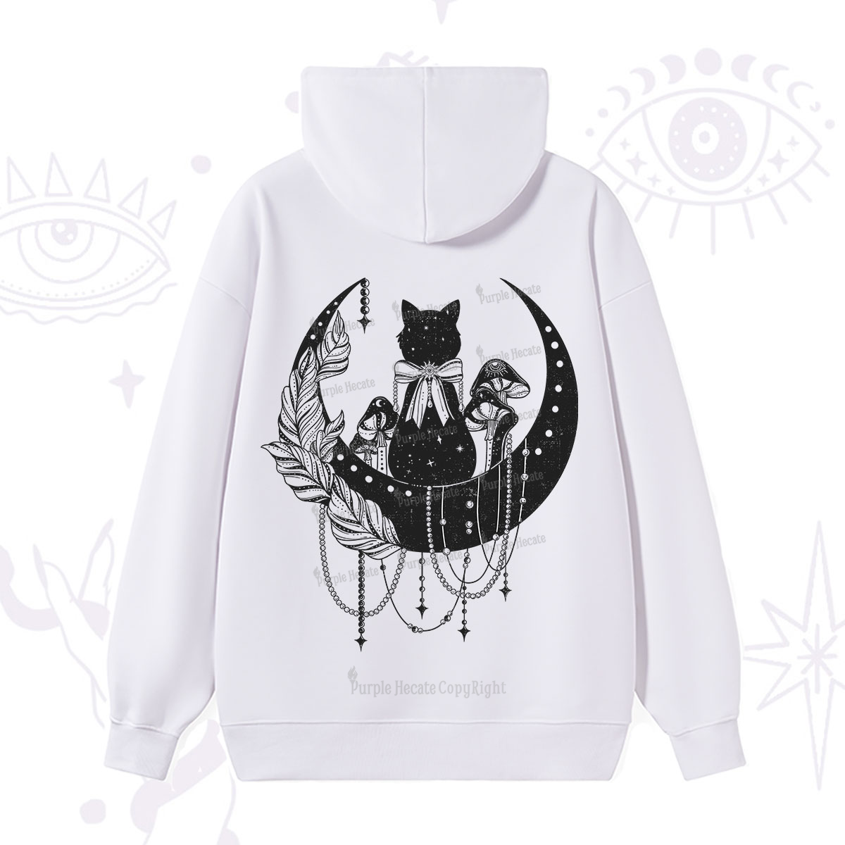 Purplehecate Hecate's Triple Moon Hoodie