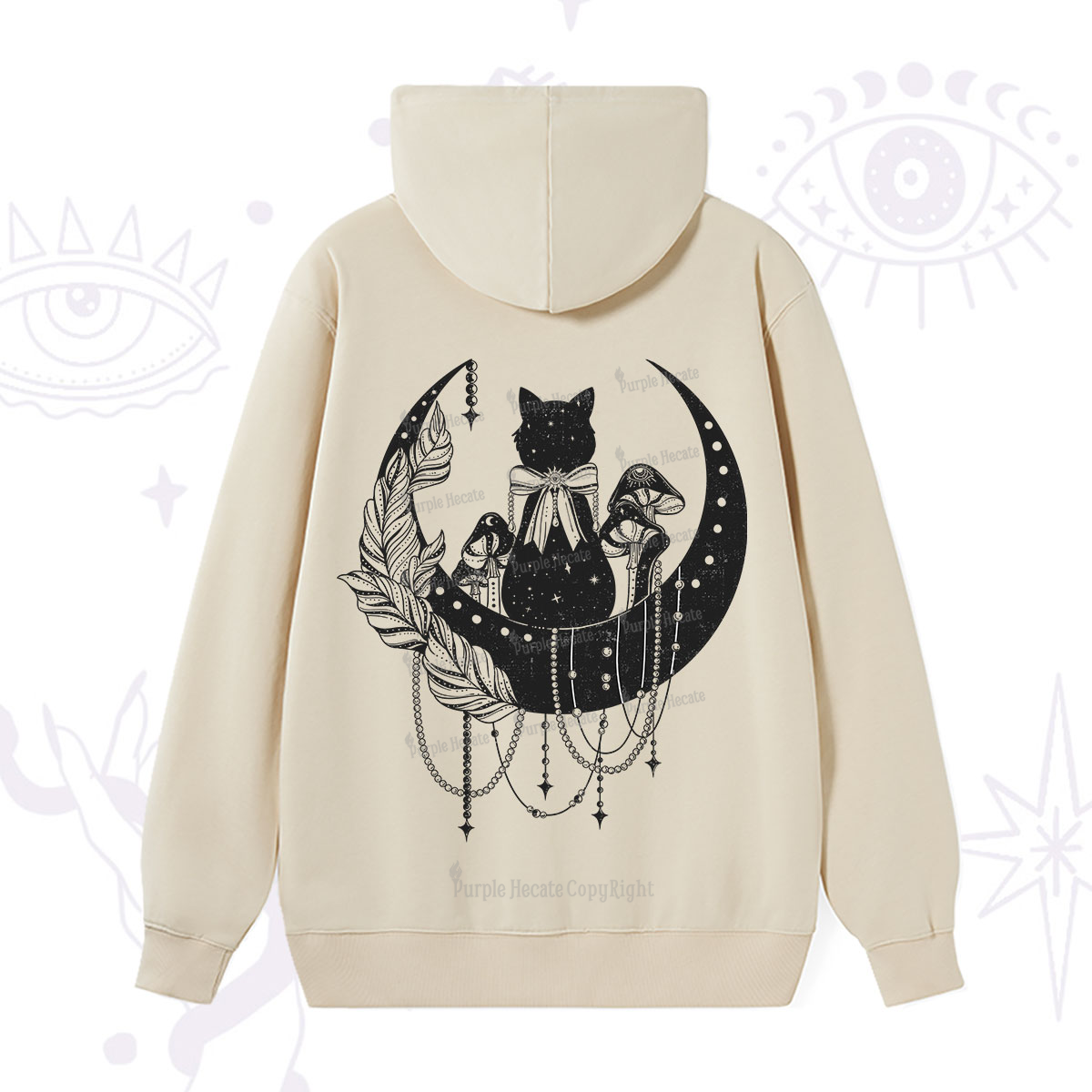 Purplehecate Hecate's Triple Moon Hoodie