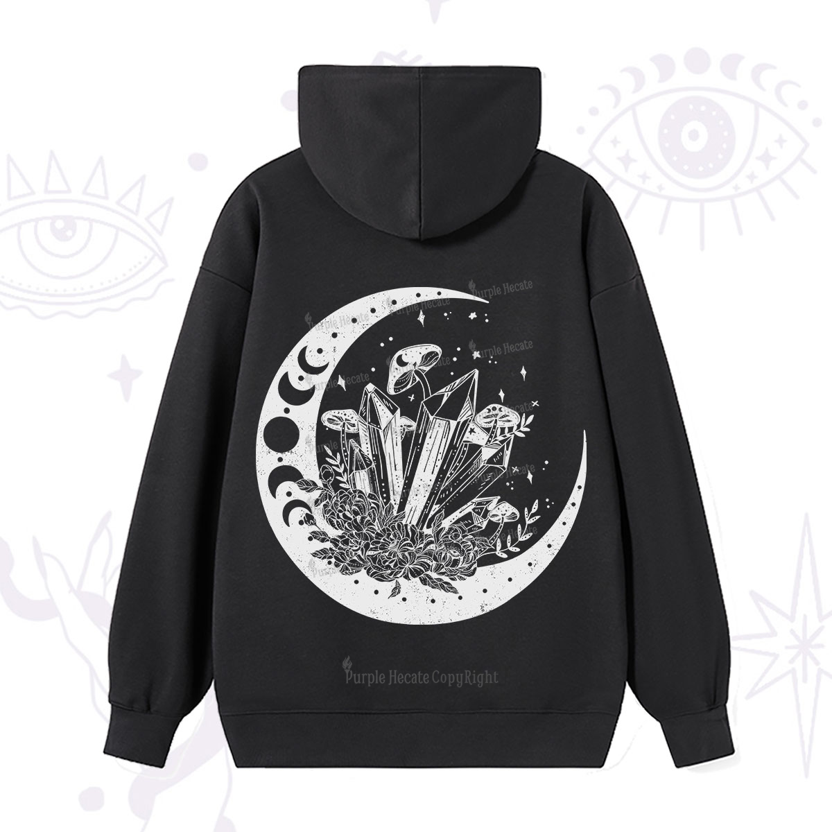Purplehecate Moonshine and Crystal Hoodie