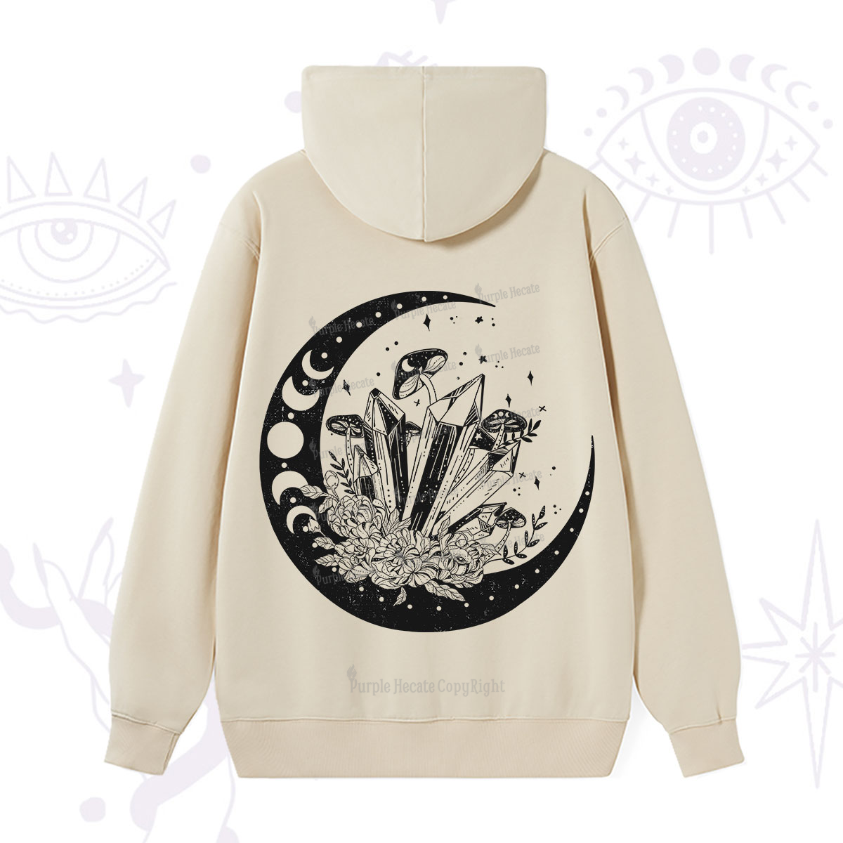 Purplehecate Moonshine and Crystal Hoodie