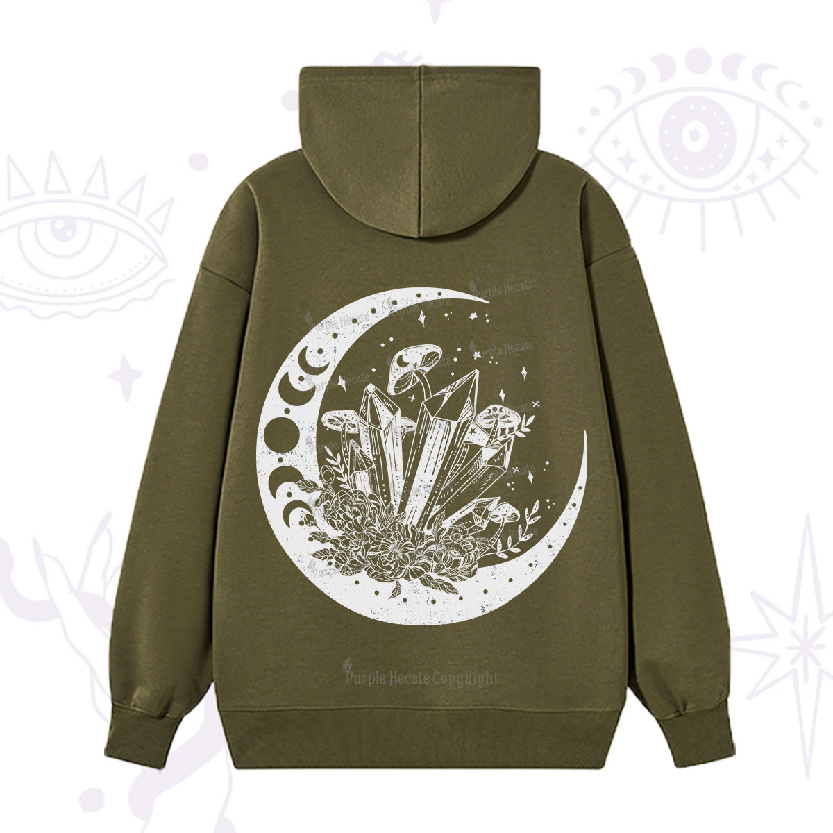 Purplehecate Moonshine and Crystal Hoodie