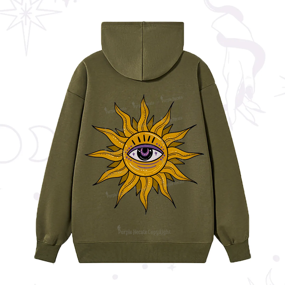 Purplehecate Eye of the Sun Hoodie
