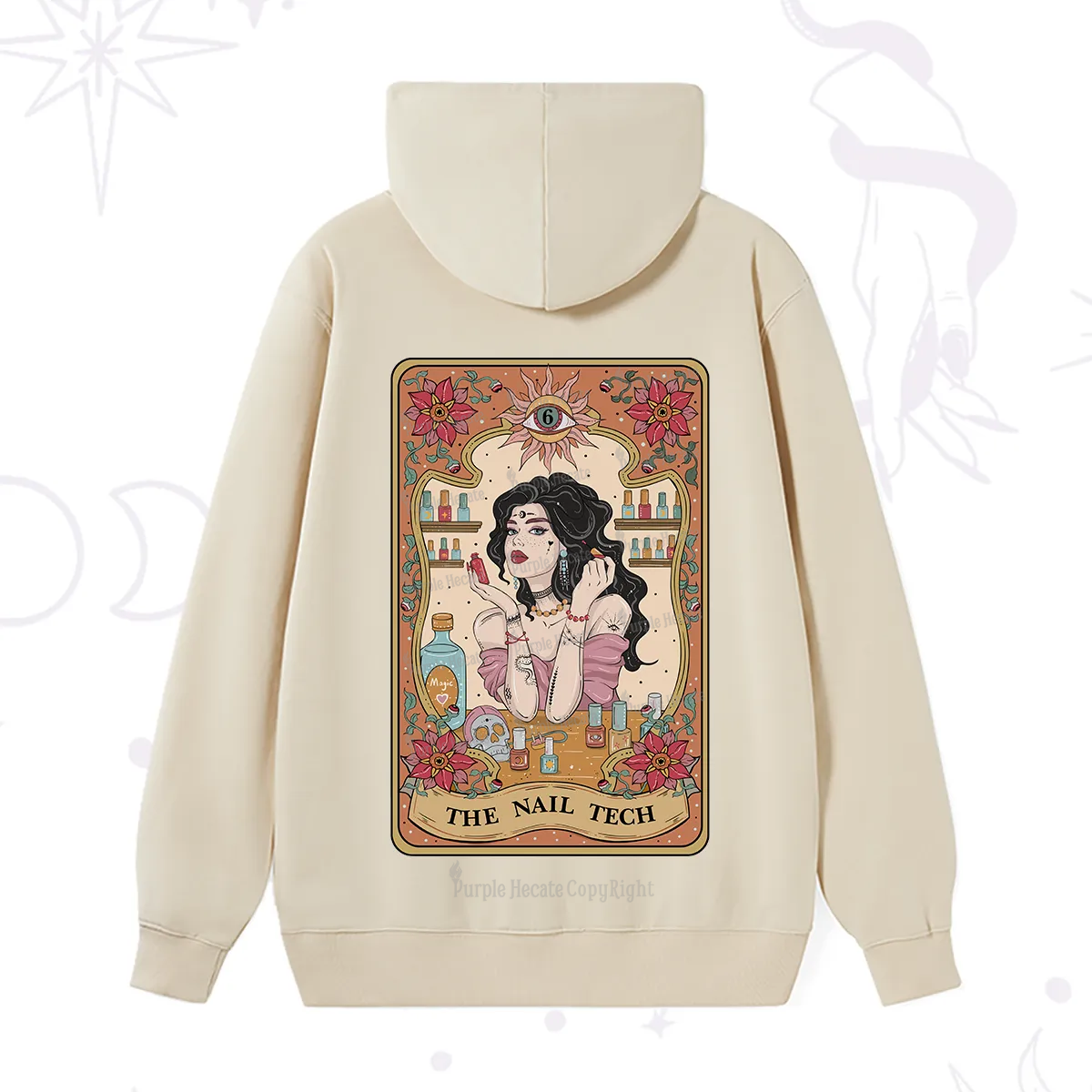 Purplehecate The Nail Tech Tarot Hoodie