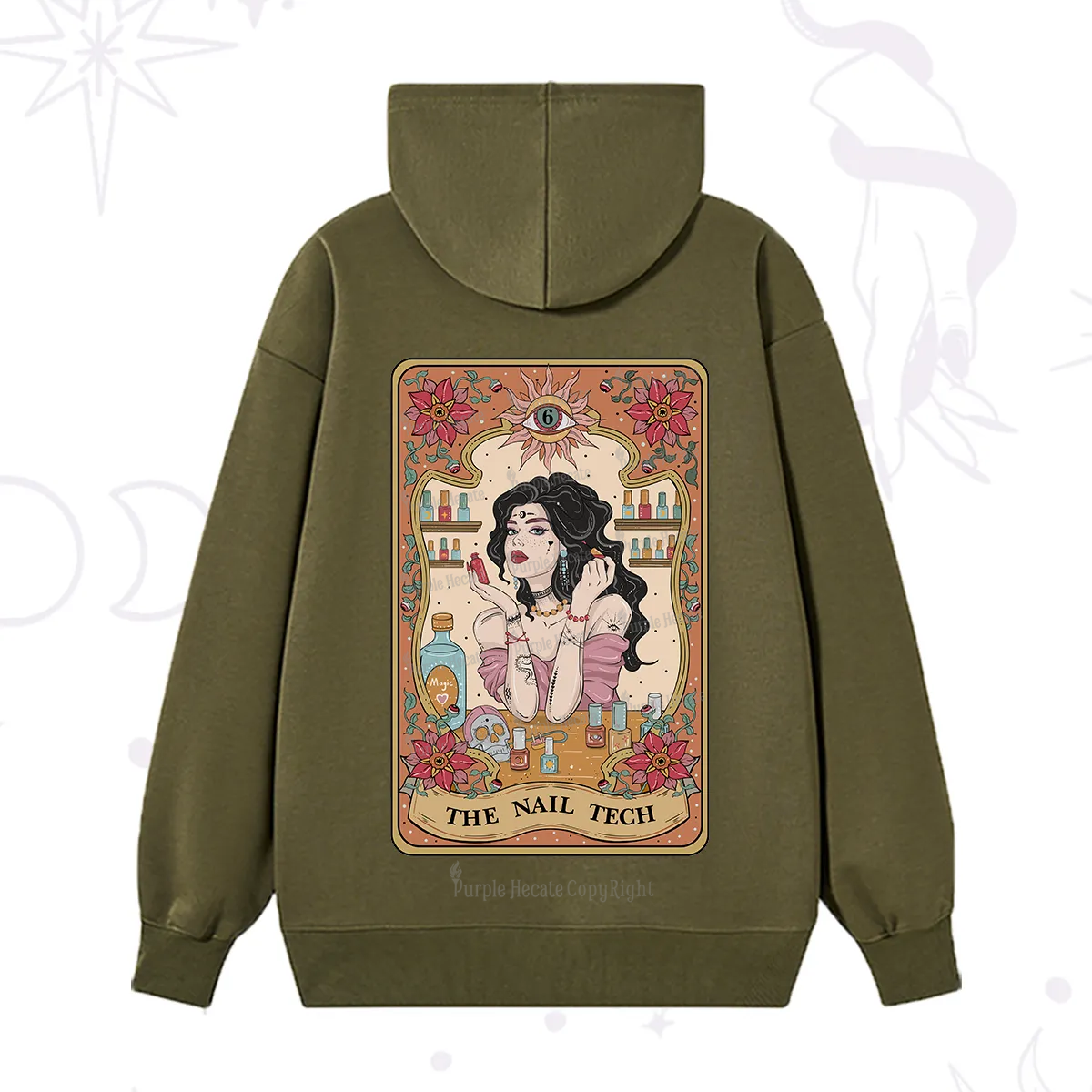 Purplehecate The Nail Tech Tarot Hoodie