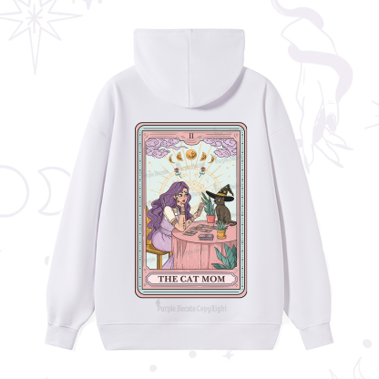 Purplehecate The Witchy Cat Mom Tarot Hoodie