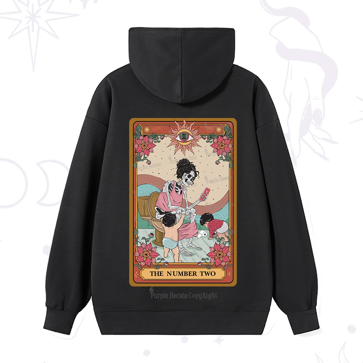 Purplehecate The Number Two Tarot Hoodie