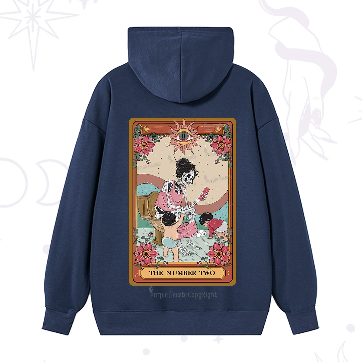 Purplehecate The Number Two Tarot Hoodie