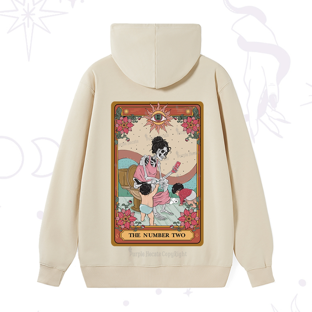 Purplehecate The Number Two Tarot Hoodie