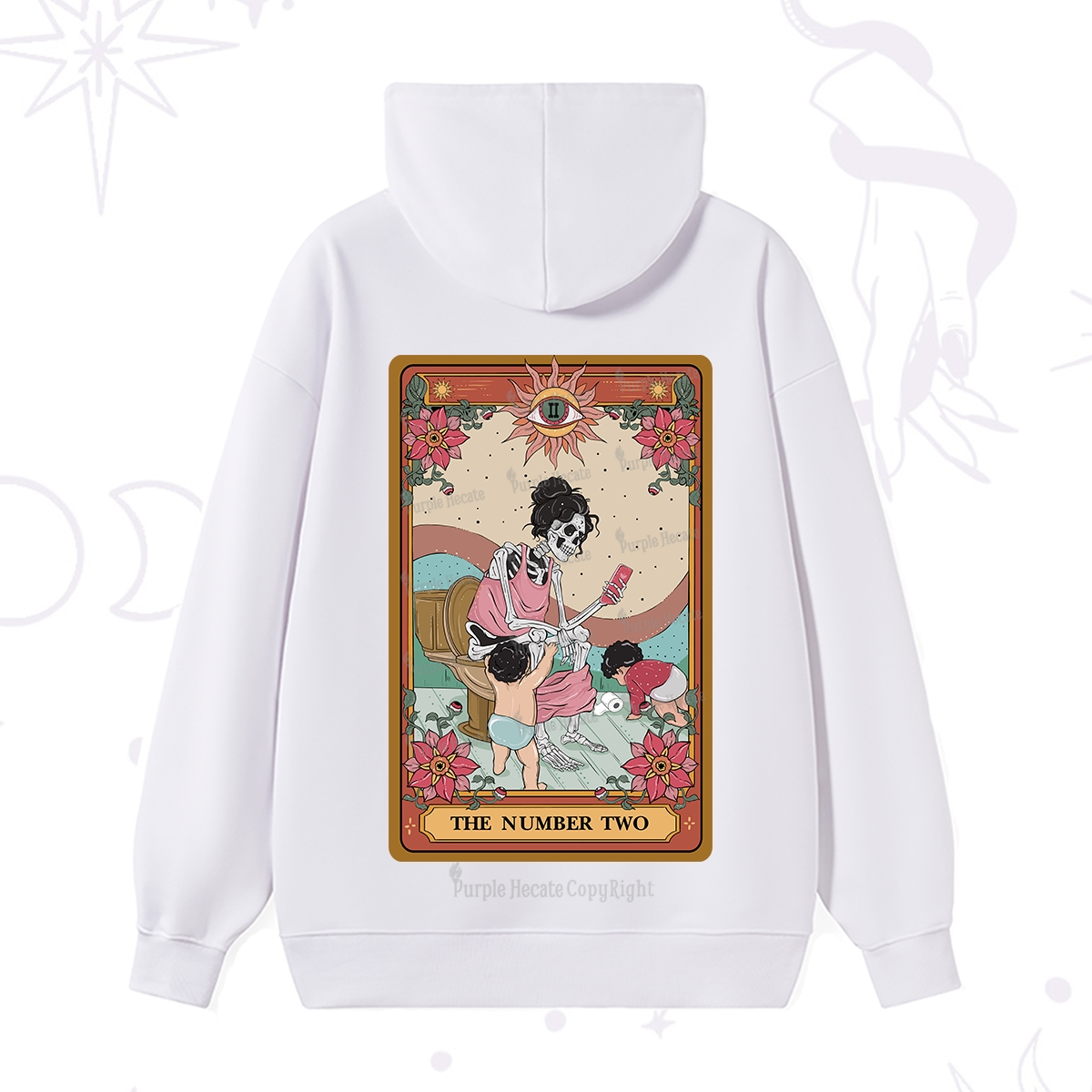 Purplehecate The Number Two Tarot Hoodie