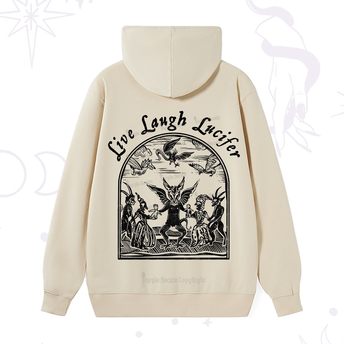 Purplehecate Live Laugh Lucifer Hoodie