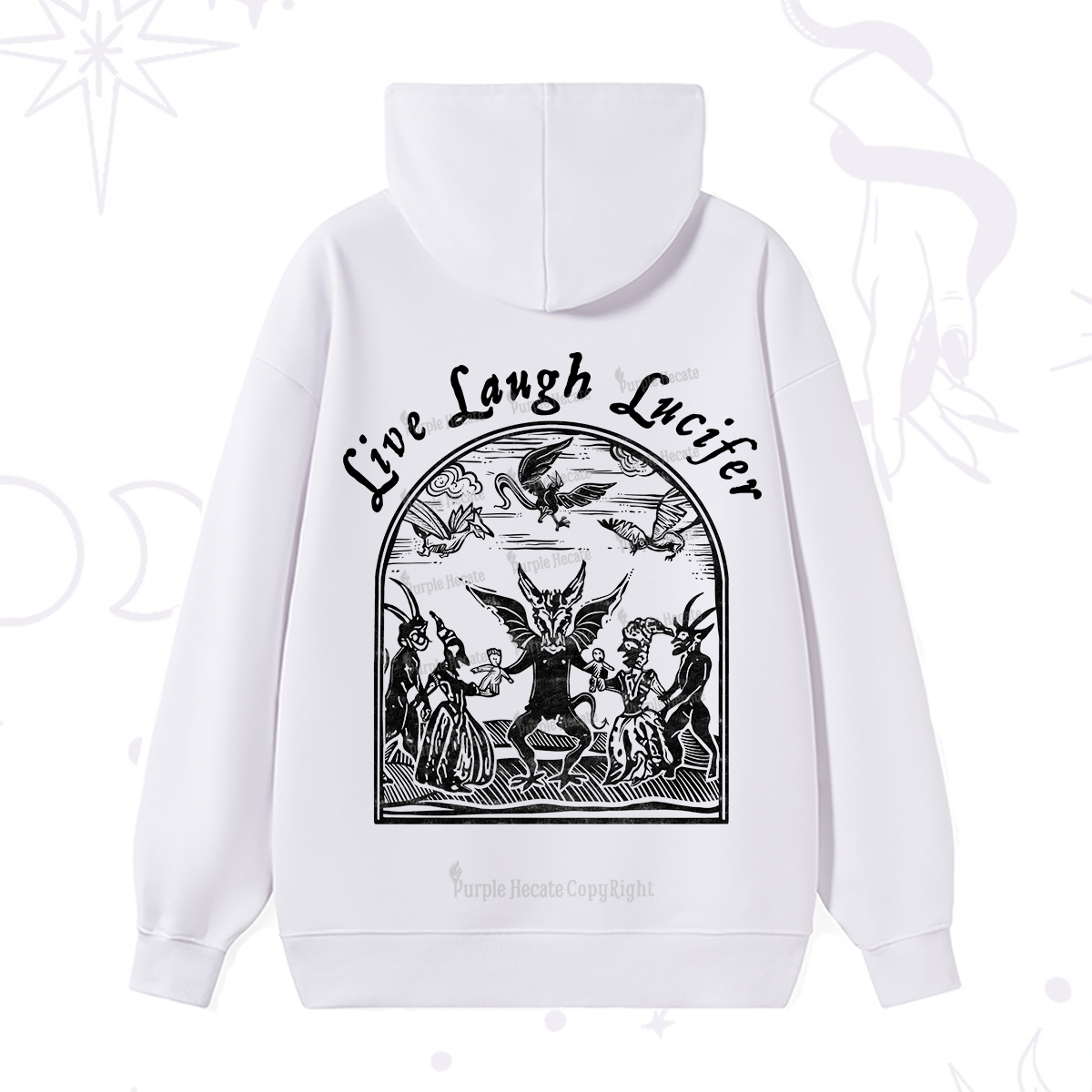 Purplehecate Live Laugh Lucifer Hoodie