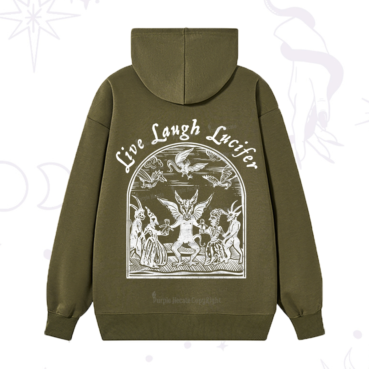 Purplehecate Live Laugh Lucifer Hoodie