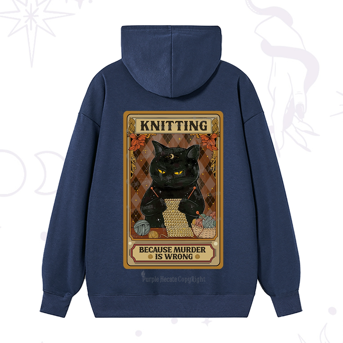 Purplehecate Knitting Because Murder Is Wrong Hoodie