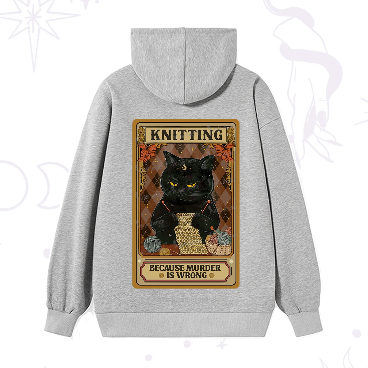 Purplehecate Knitting Because Murder Is Wrong Hoodie