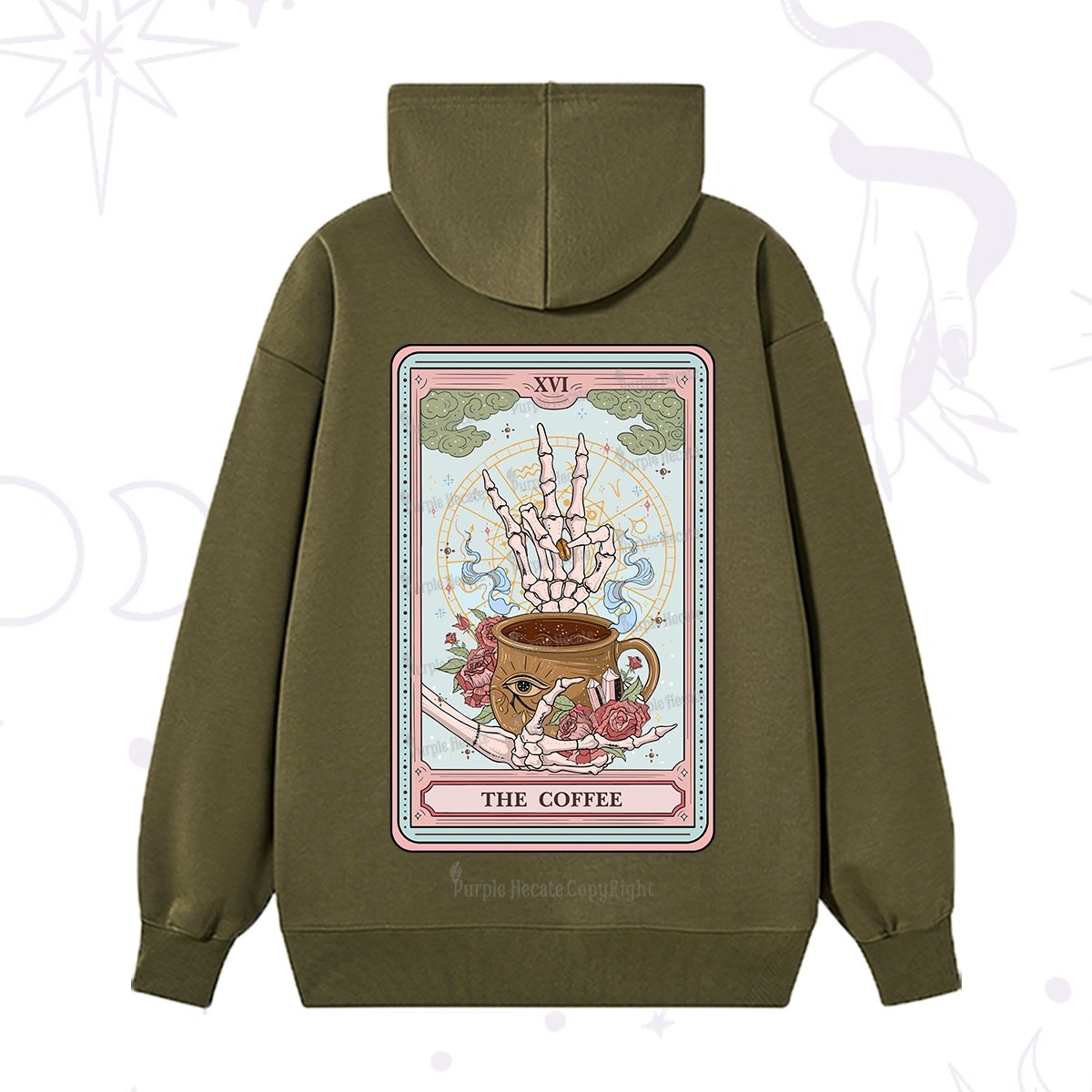 Purplehecate The Coffee Tarot Hoodie