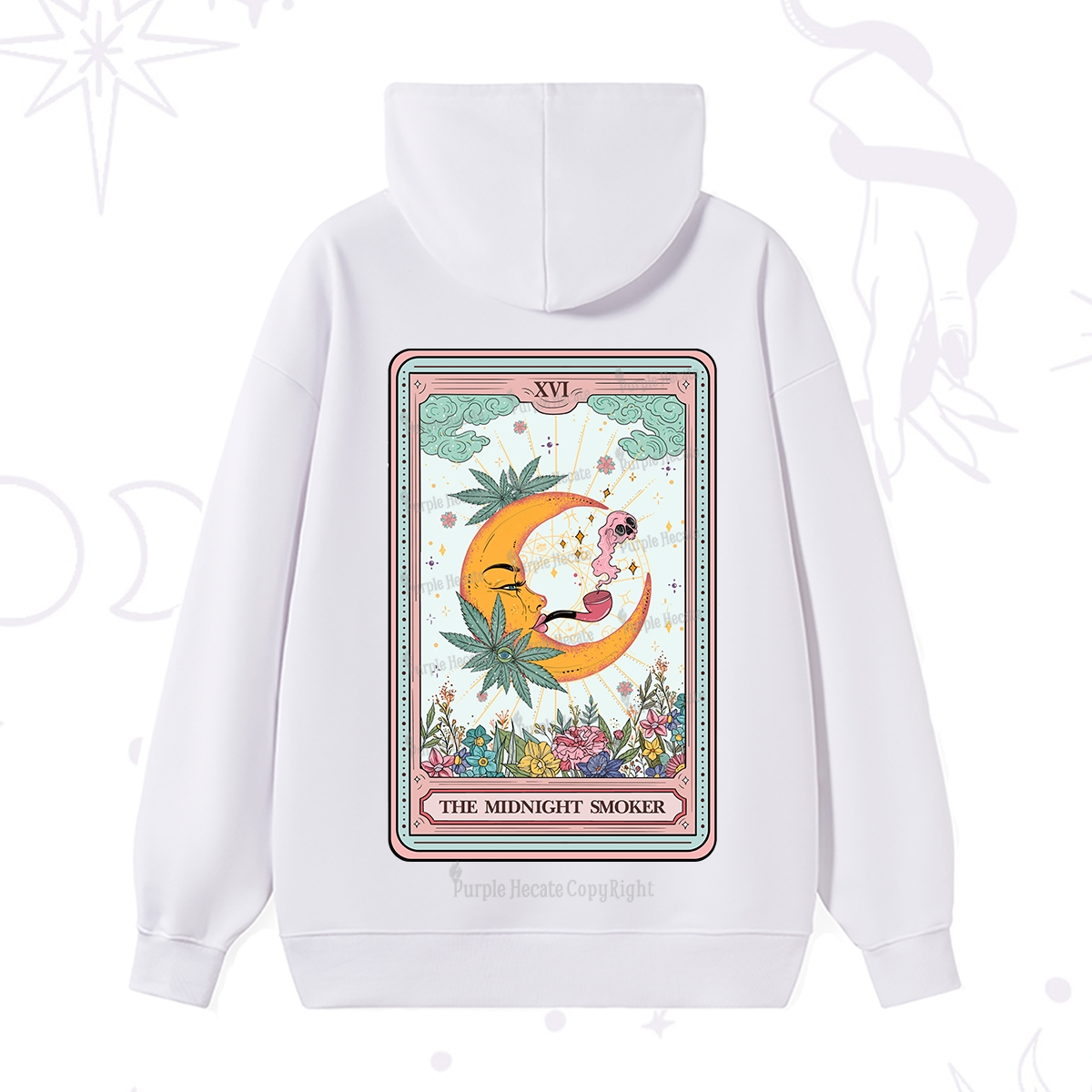 Purplehecate The Midnight Smoker Tarot Hoodie