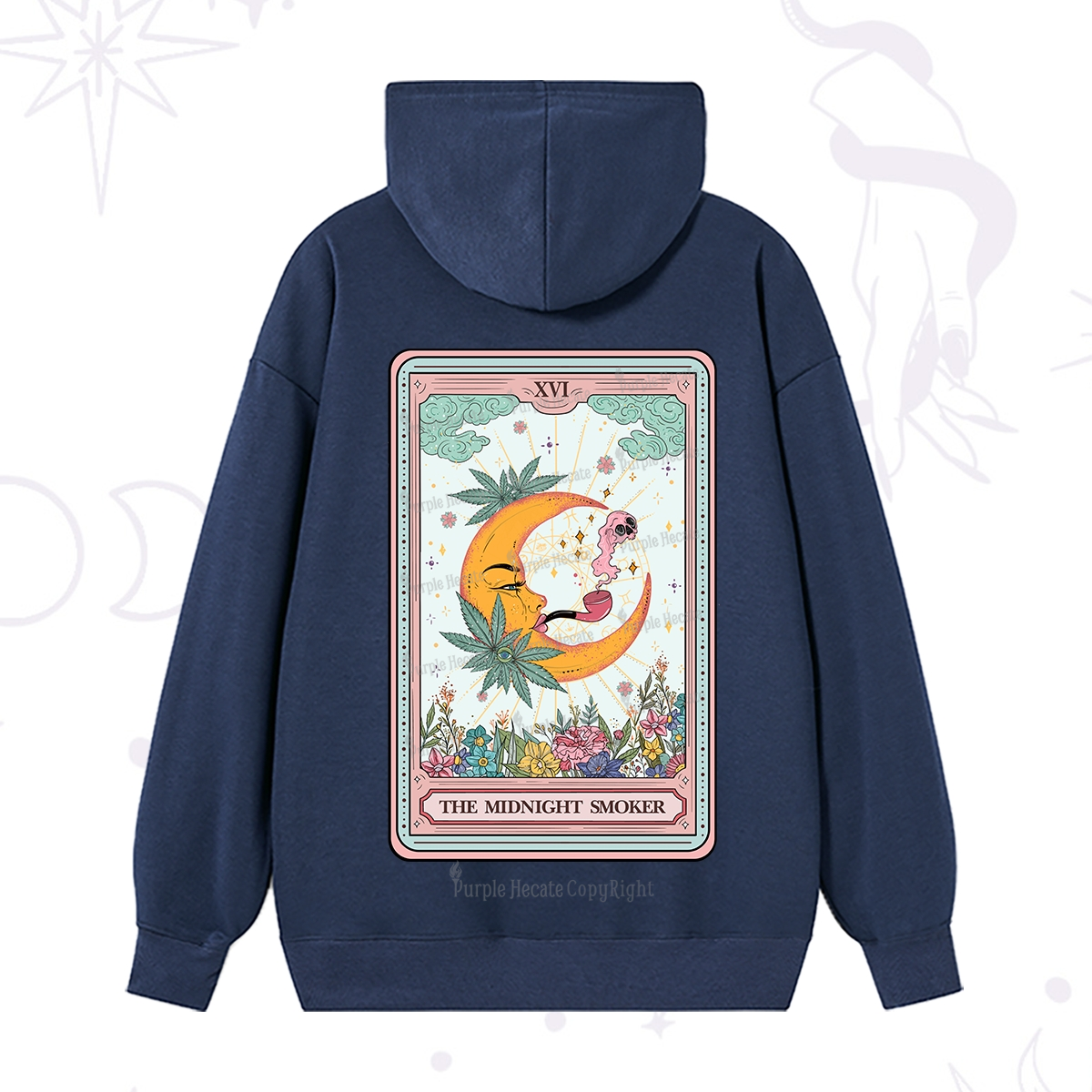 Purplehecate The Midnight Smoker Tarot Hoodie