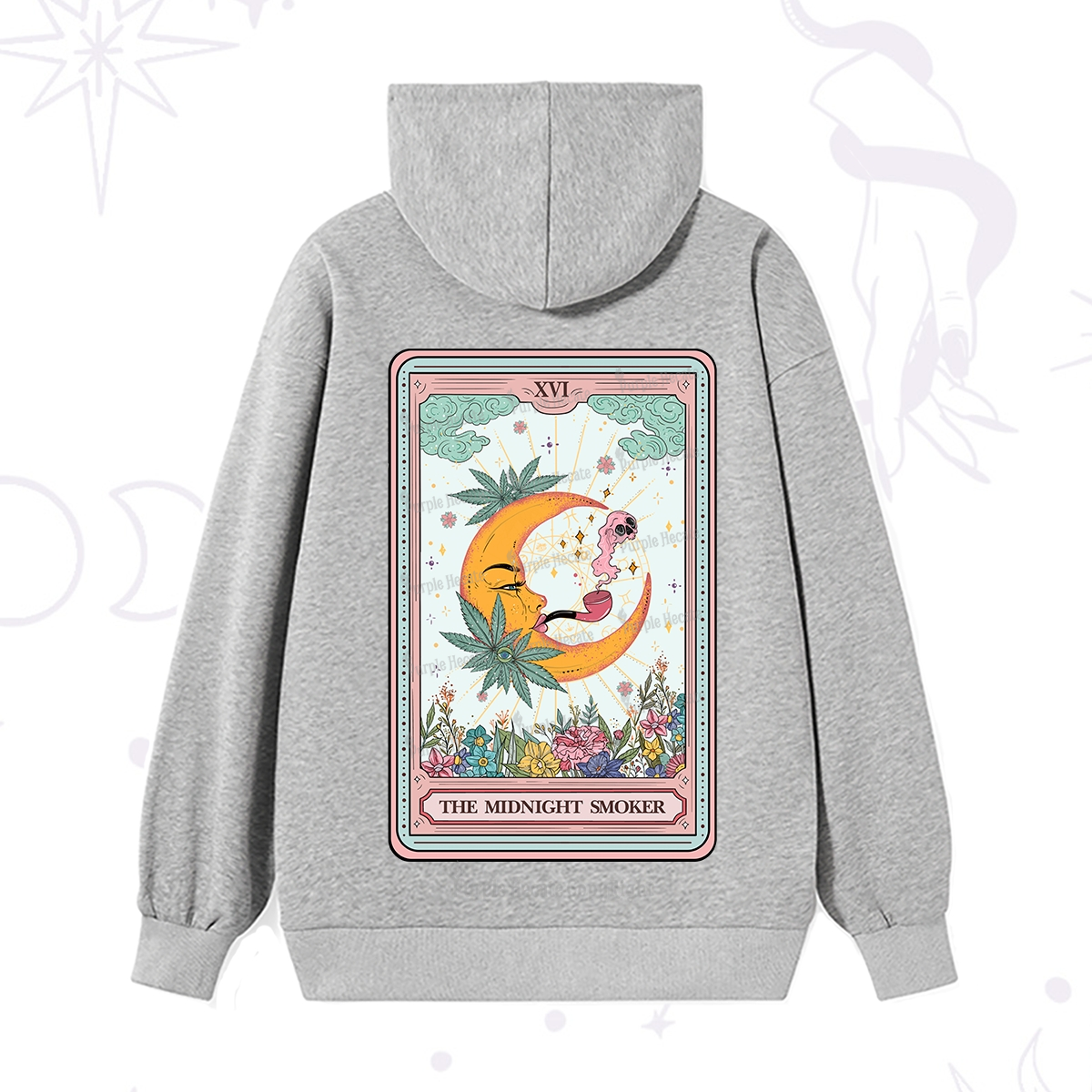 Purplehecate The Midnight Smoker Tarot Hoodie