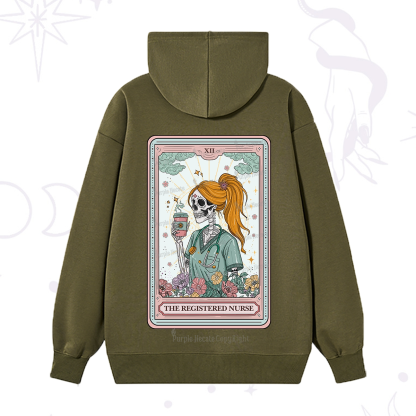 Purplehecate The Registered Nurse Skeleton Tarot Hoodie