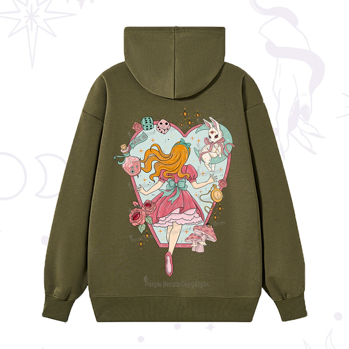 Purplehecate Alice's Secret Garden Hoodie