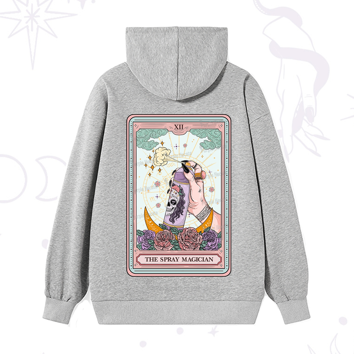Purplehecate The Spray Magician Tarot Card Hoodie