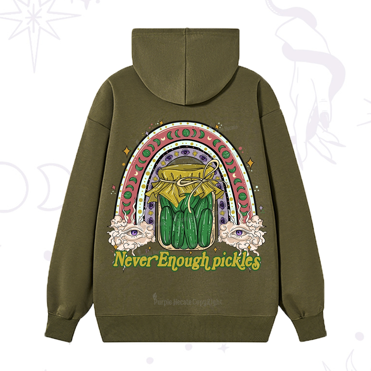 Purplehecate Never Enough Pickles Hoodie