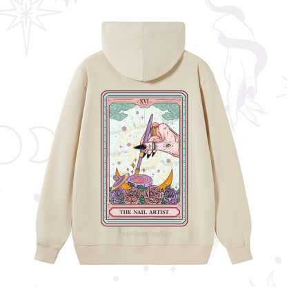 Purplehecate The Nail Artsit Tarot Card Hoodie