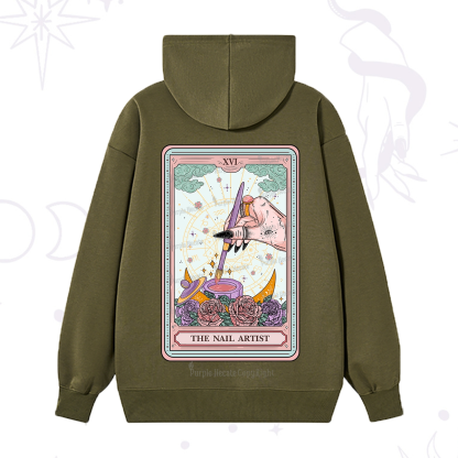 Purplehecate The Nail Artsit Tarot Card Hoodie