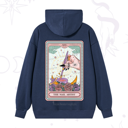 Purplehecate The Nail Artsit Tarot Card Hoodie