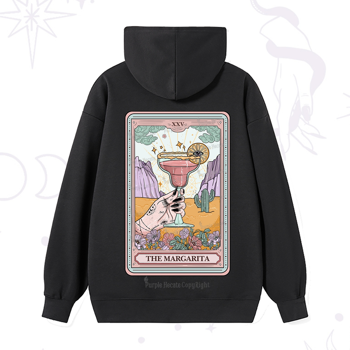 Purplehecate The Margarita Tarot Card Hoodie