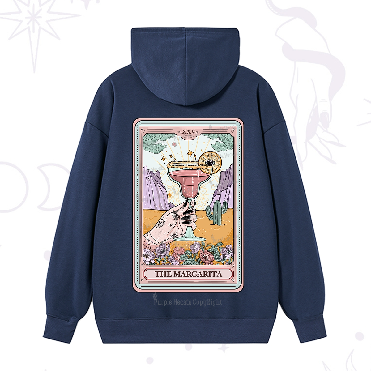 Purplehecate The Margarita Tarot Card Hoodie