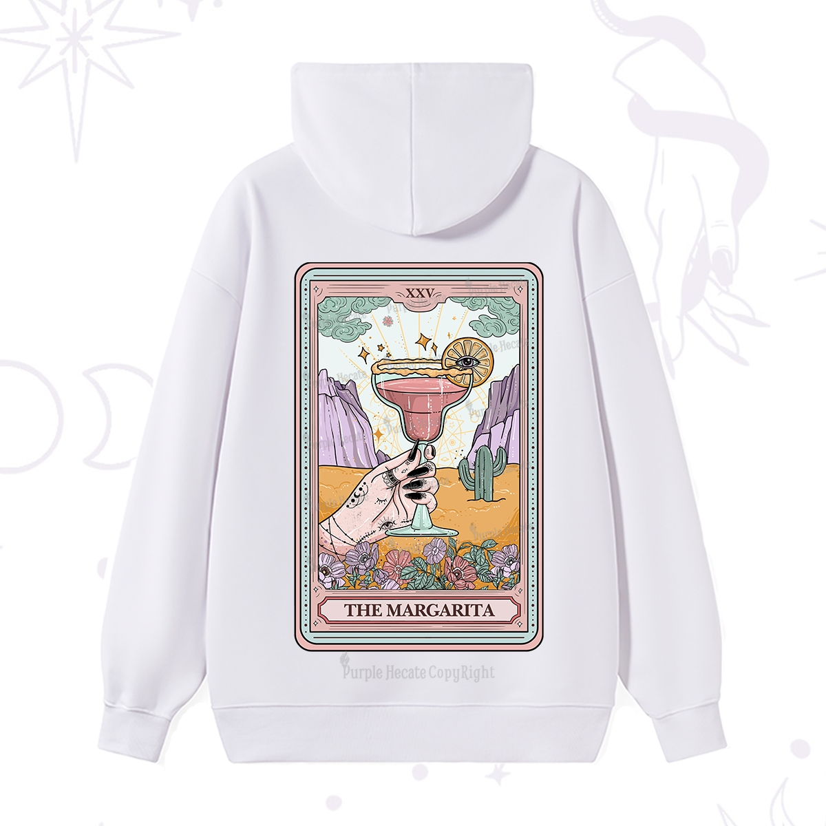 Purplehecate The Margarita Tarot Card Hoodie