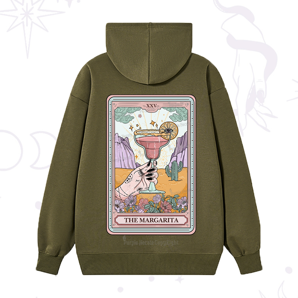 Purplehecate The Margarita Tarot Card Hoodie